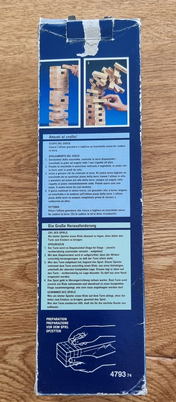 Giochi: MB,Jenga -Spiel – Nuovo e nell'imballaggio originale da Frauenfeld venduto da Bleeddragon 2