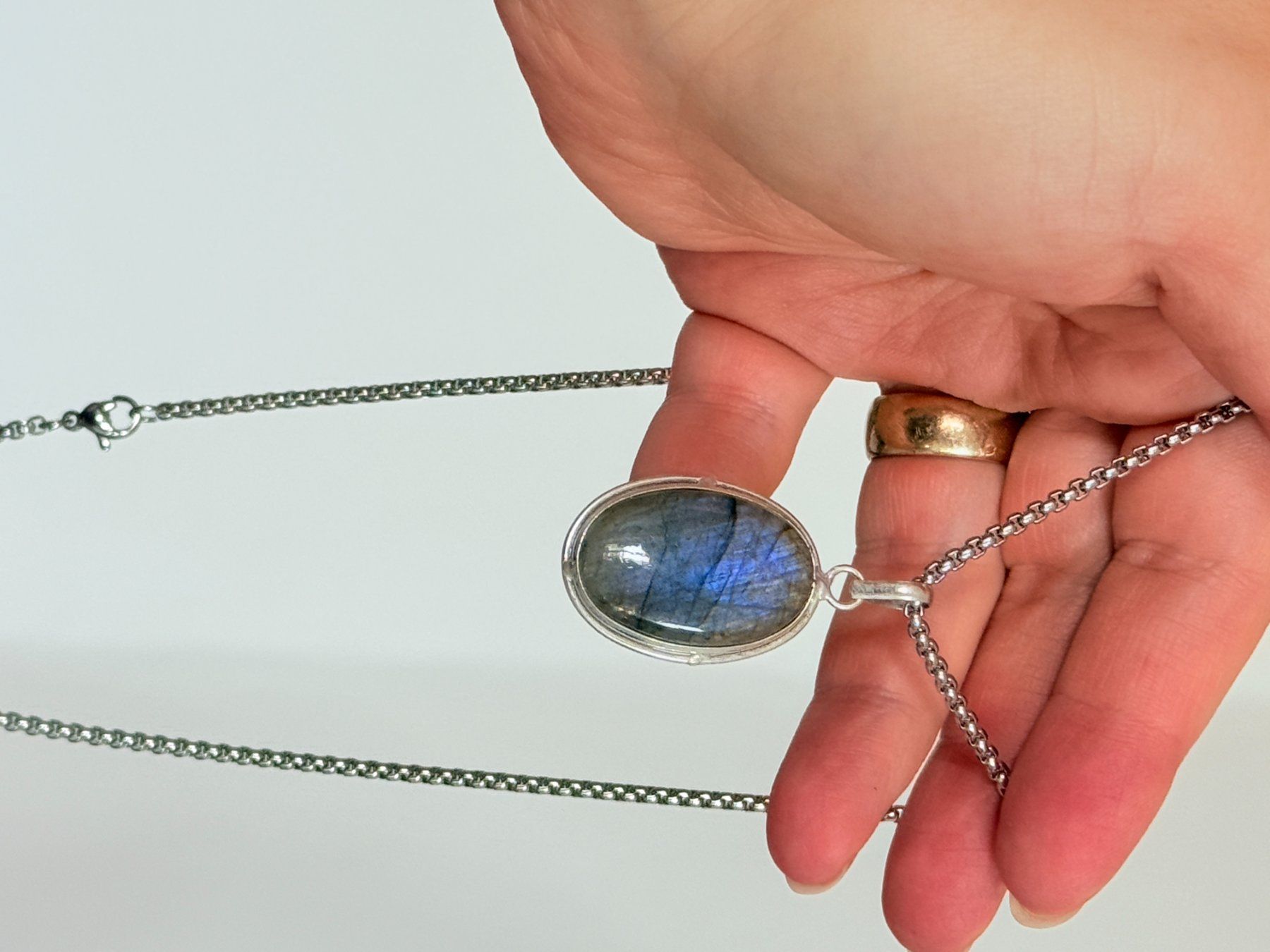 Ketten: Collier labradorite, élégant et tendance ✨ – Neu und originalverpackt aus Genève von AWWA 4