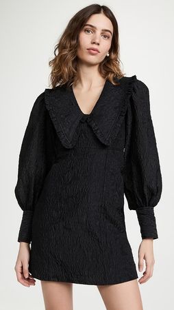 GANNI Minikleid in Schwarz