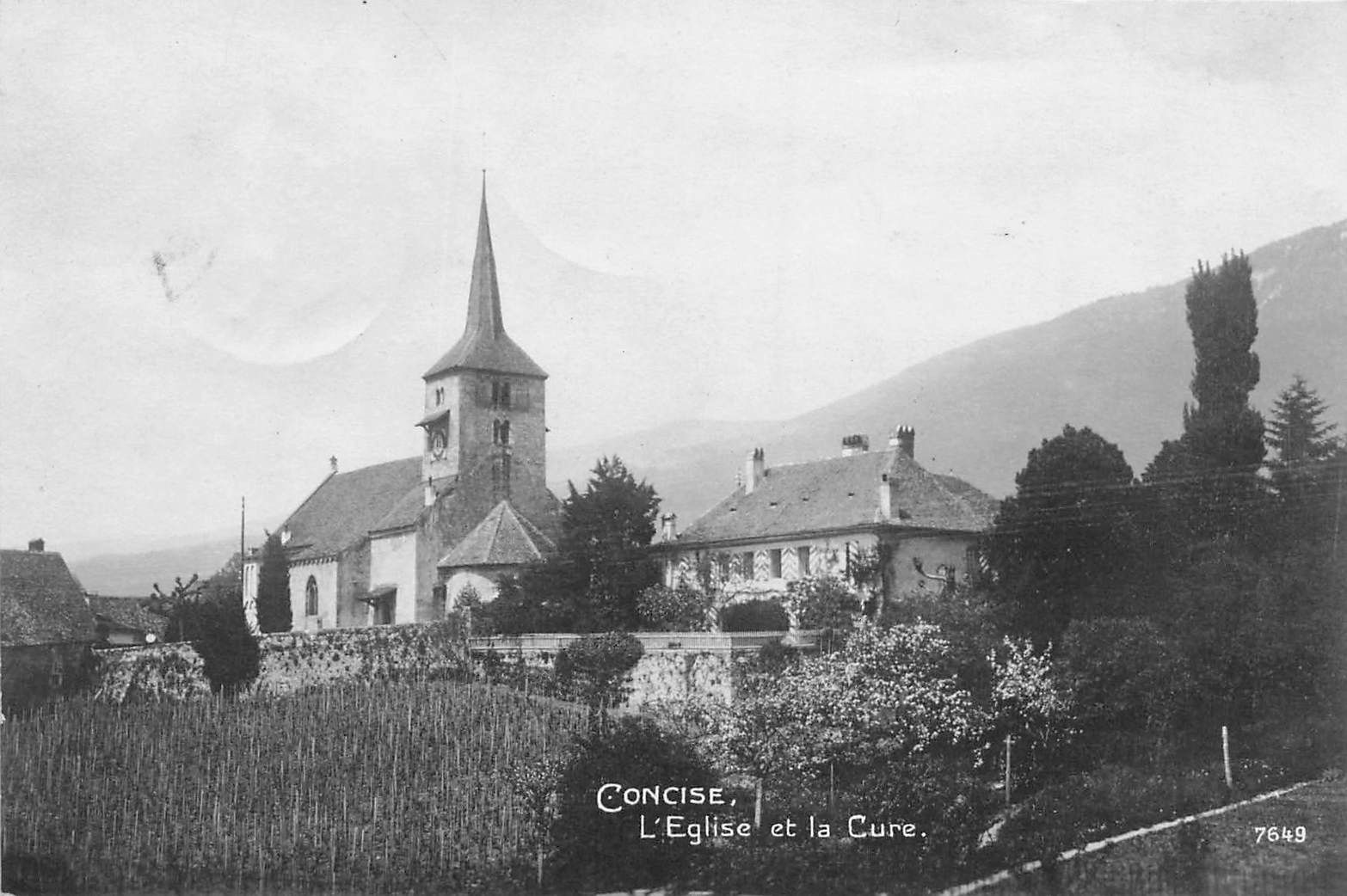 Cartoline postali: Concise l'église et la cure – Usato da Biasca venduto da Blenio71