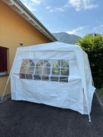 Festzelt weiss mit 2 Seitenwände