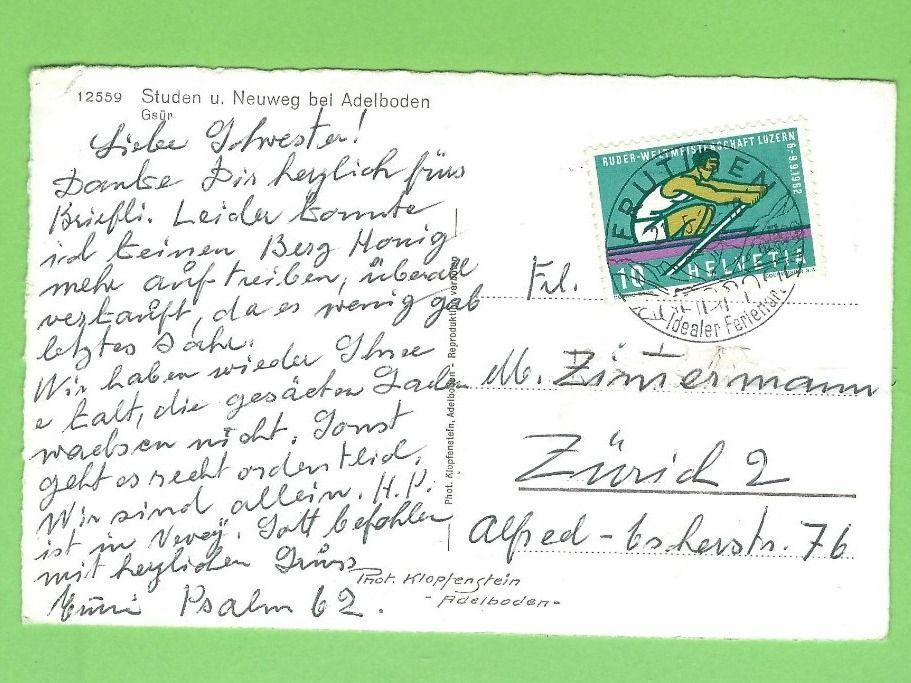 Cartoline postali: Studen u. Neuweg bei Adelboden – Usato da Zürich venduto da t24_de 1