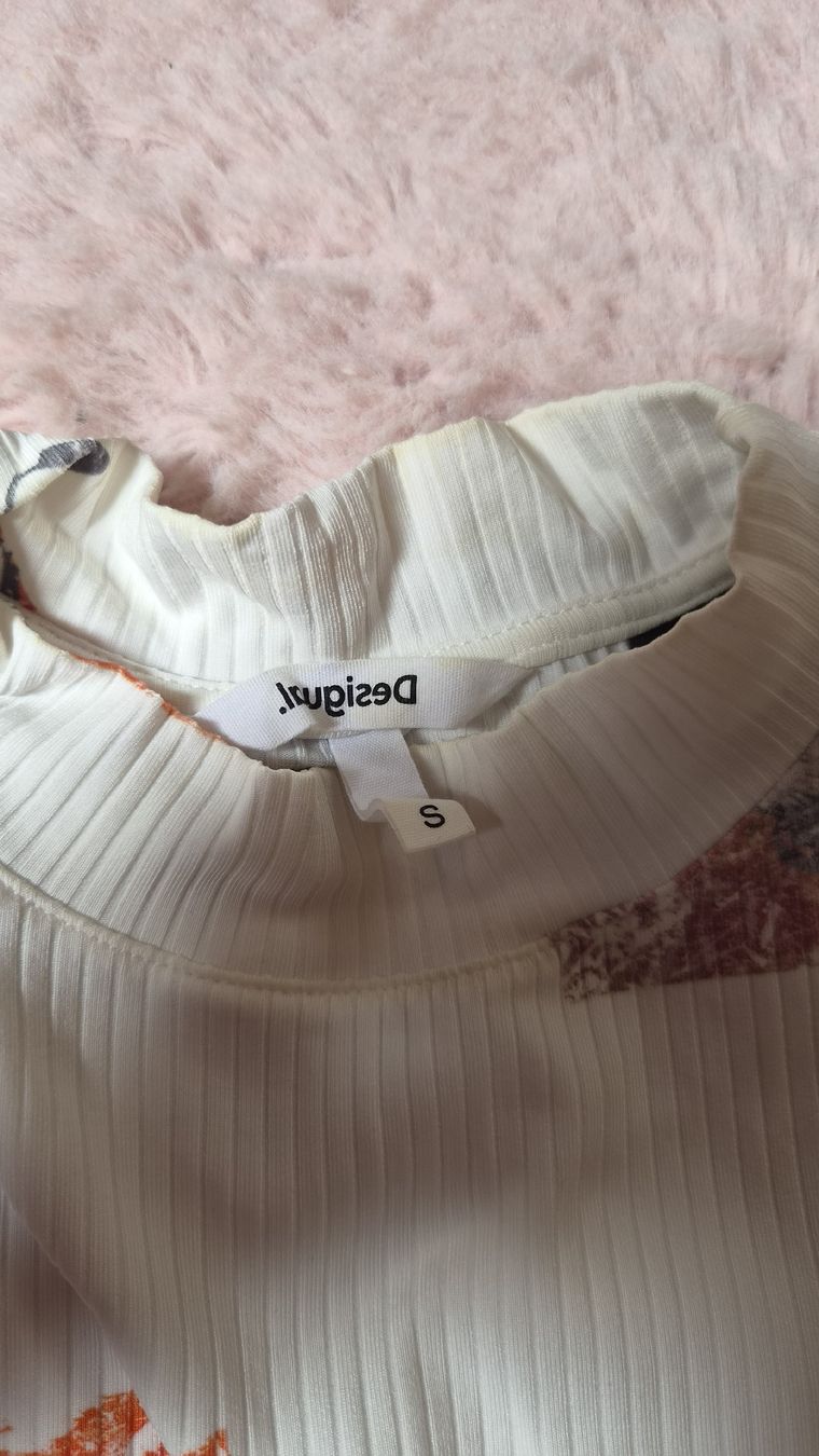 Desigual Top: Body Desigual Grösse S weiss bunt Patchwork Disney  – Nuovo (secondo la descrizione) da Mellingen venduto da BiBi.16 1