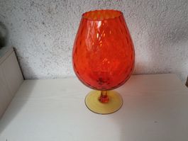 🧡 Schöne Vintage Glasvase 🧡 Retro Deko 🧡