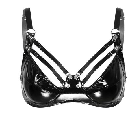 NEUER mega toller Lack - BH schwarz für Gr. XS & S - 223066