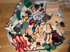 Grosses Brio Eisenbahnset inkl. Spieldecke