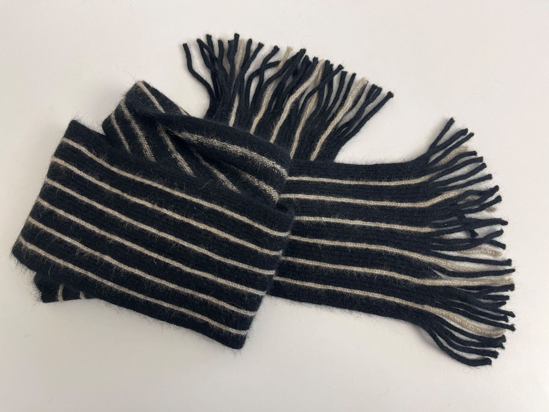 Foulard & Sciarpe: Possum Halstuch mit Streifen beige – Nuovo e nell'imballaggio originale da Zollikofen venduto da marys-choice 1