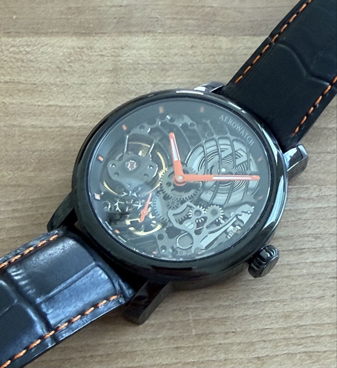 Aerowatch Orologi: Aerowatch Skeleton Handaufzug 45mm – Usato da Embrach venduto da watchesandlighters 6