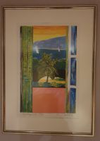 Hans J. Barhofer Original Lithographie, gerahmt, Top!