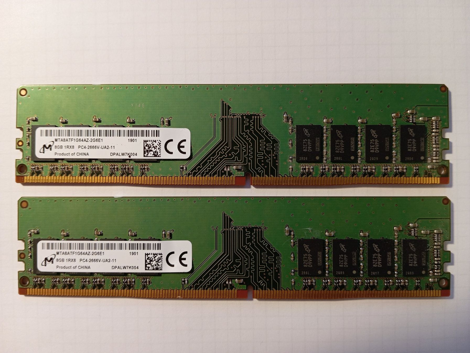 Memoria / RAM: Micron DDR4 RAM 2x8GB 2666 MHz – Usato da Rümikon AG venduto da ron_6hrz