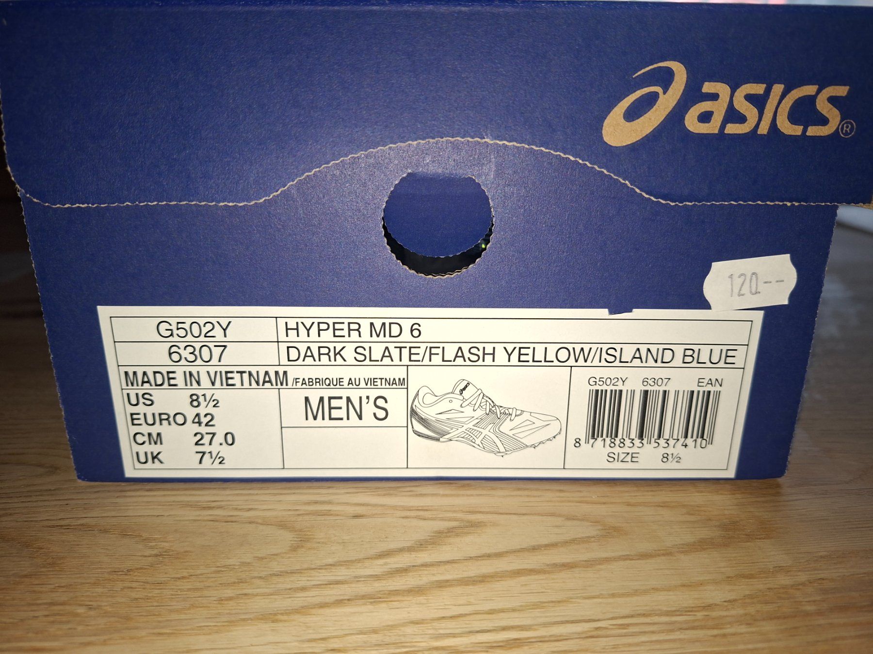 Asics Scarpe da uomo: Asics Hyper MD 6 Spikes-Schuhe Gr.42 – Usato da Grafenried venduto da Zhenya 2