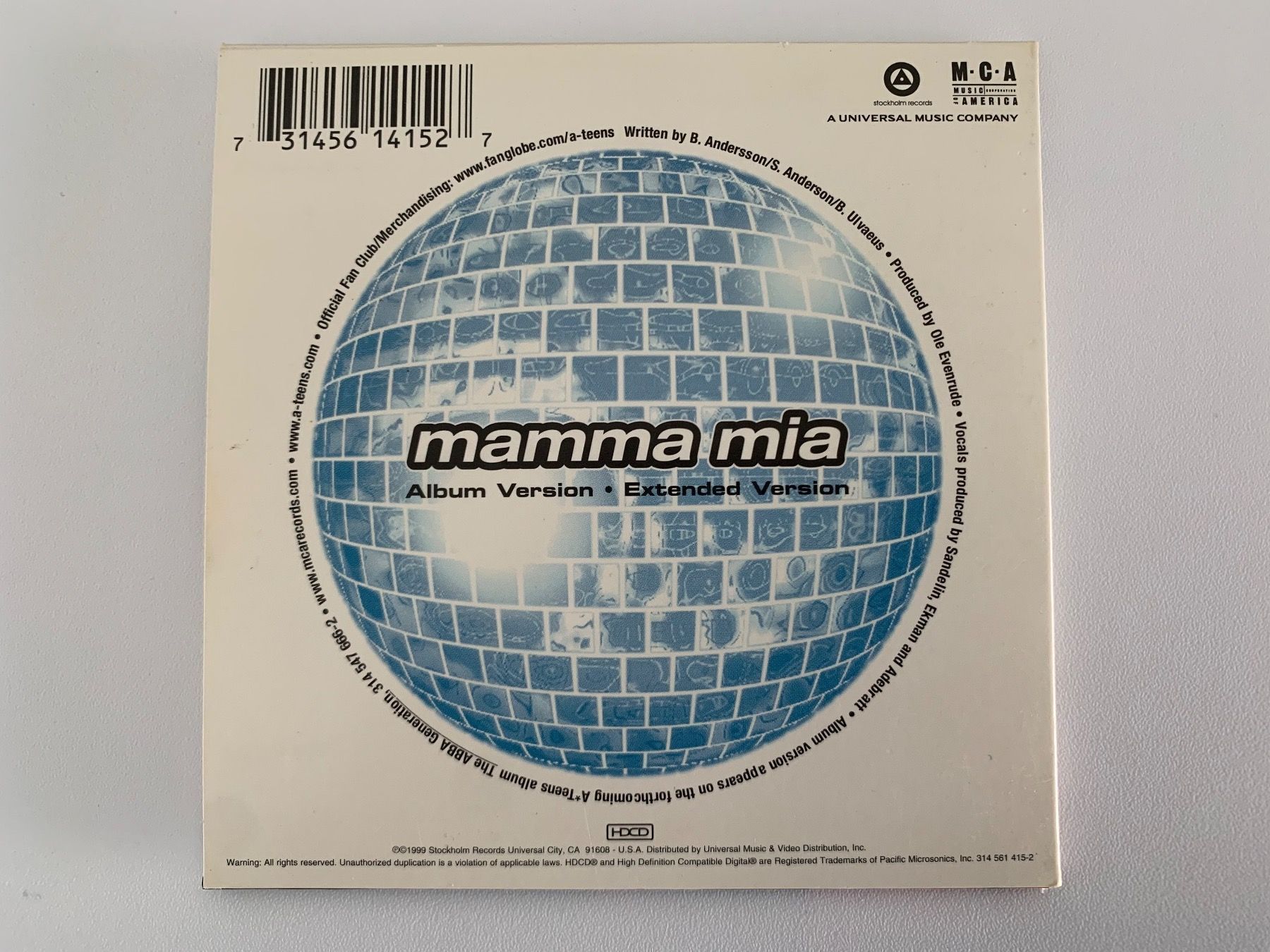 CD: A*Teens - Mamma Mia – Usato da Aarau venduto da usmichi 1