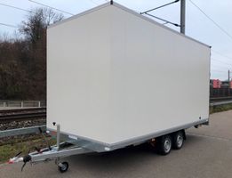 Kofferanhänger Vezeko 3500kg Hochlader Anhänger mit Aufbau