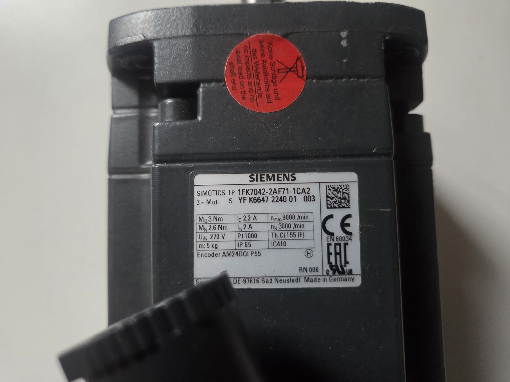 Siemens  Motori: Servo Motor SIEMENS – Nuovo (secondo la descrizione) da Quartino venduto da 123HOBIT 1