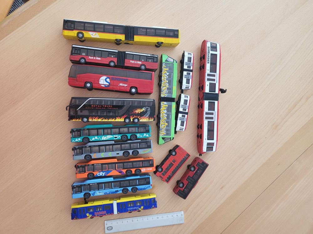 SZJFYMQ Mini Bus Spielzeug - Pull Back Schulbus Spielzeugauto In Grün, 18,5 Cm