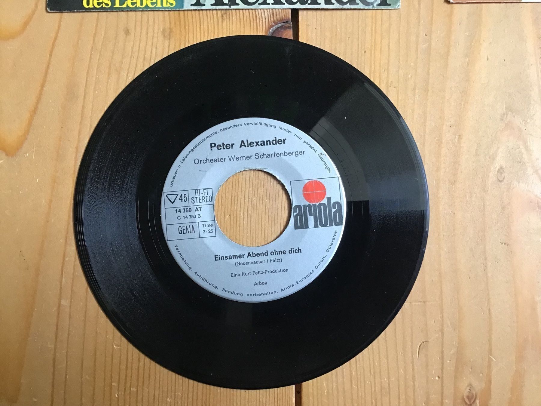 Dischi in vinile: single peter alexander + 2 hüllen – Usato da liestal venduto da makai05 2