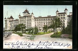Caux s/Montreux, Palace-Hotel mit Anlage