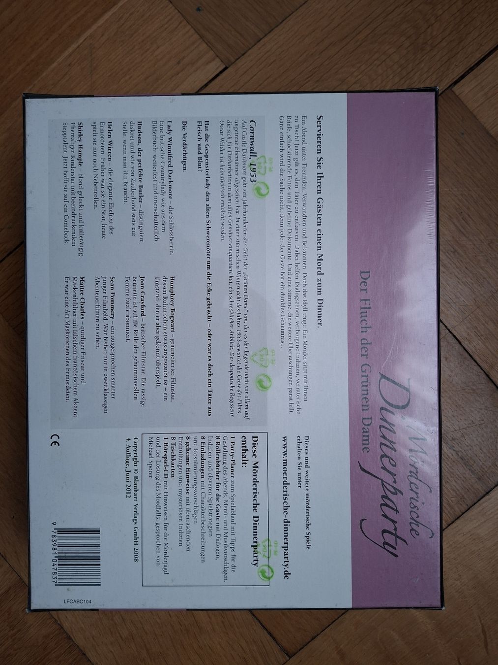 Giochi: Mörderische Dinnerparty -Spiel – Nuovo e nell'imballaggio originale da Bern venduto da RMCF94 1