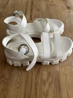 Plateau Sandalen Gr. 37 weiss