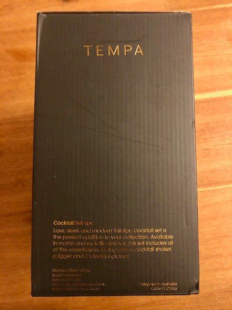 Elettrodomestici da cucina: NEU: Tempa Aurora 4 Piece Cocktail Set Gold – Nuovo e nell'imballaggio originale da Rhäzüns venduto da duudii 3