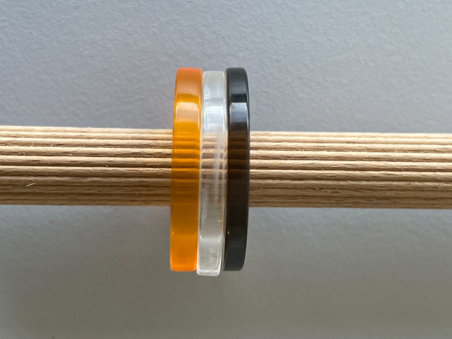 Ringe: Silberring mit 19 Plexiglasringen - Grösse 55 – Neu und originalverpackt aus Turgi von bar_8pdm 8
