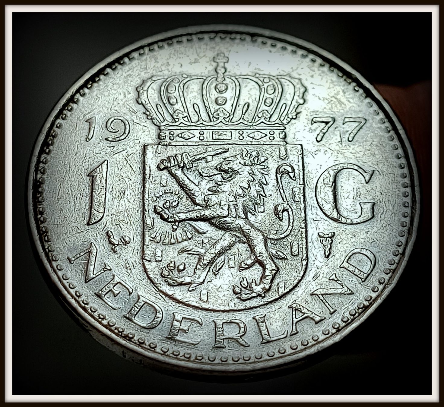 Tutti le monete: NIEDERLANDE 1 GULDEN 1977 – Usato da winterthur venduto da CoinPassion