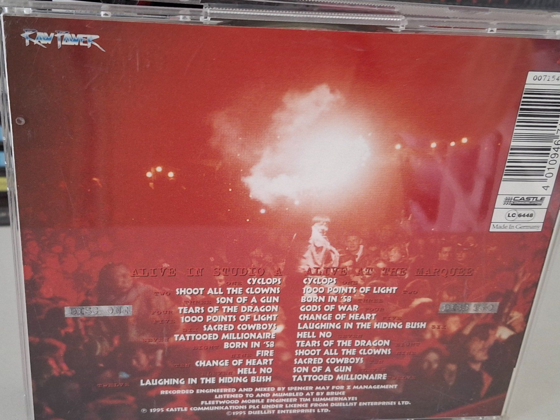 CDs: 2CD Bruce Dickinson - Alive in Studio A / seltene CD – Gebraucht aus Aarberg von Jackup1 1