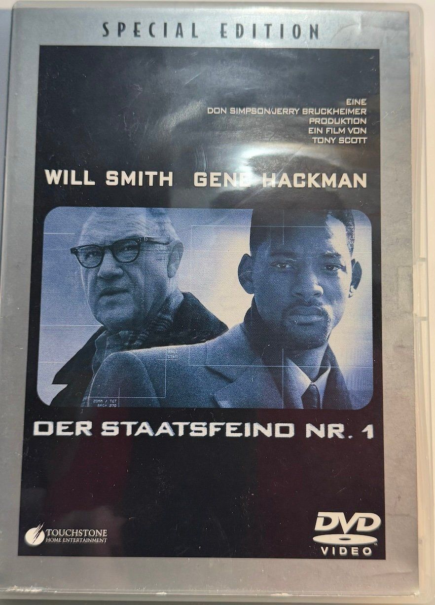 Tutti i DVDs: DVD DER STAATSFEIN NR.1 - WILL SMITH - GENE HACKMAN – Usato da Wisen venduto da gigisna