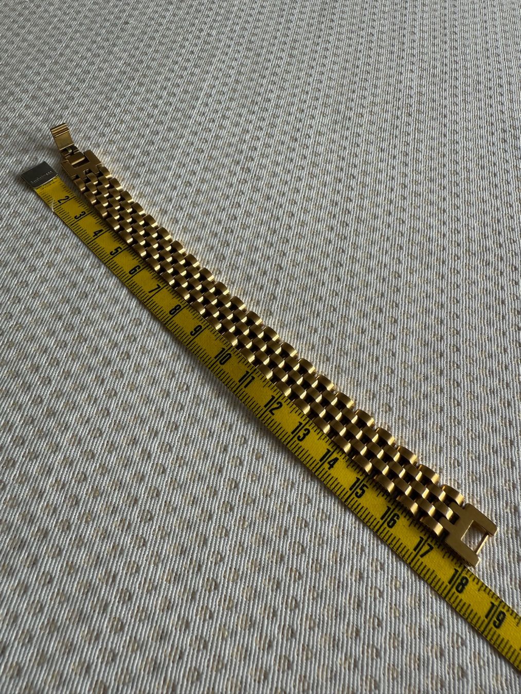 Armbänder & -reifen: Bracelet en acier doré – Gebraucht aus Sion von accroshoes 8