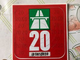 Autobahnvignette 2020