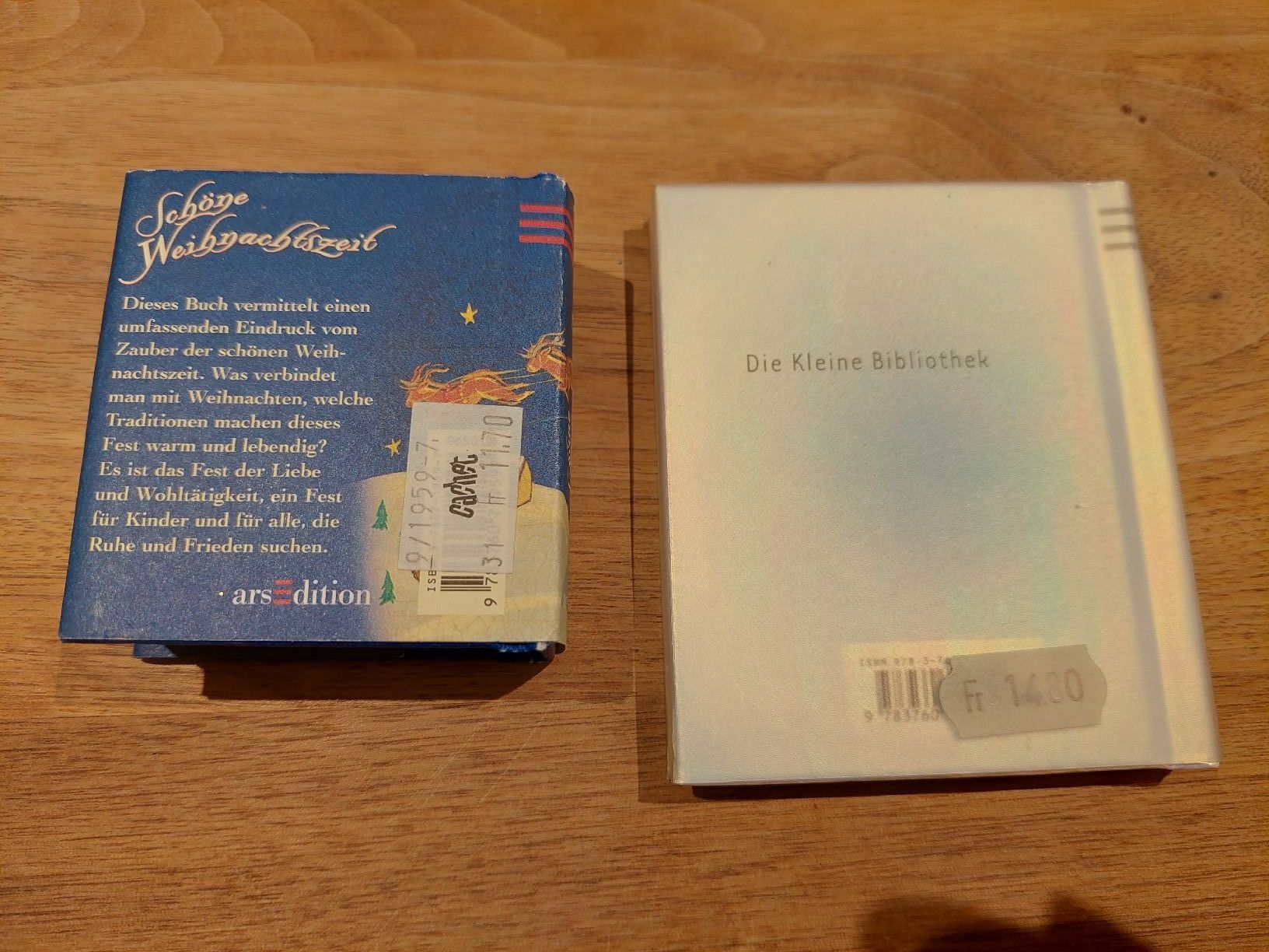 Bücher: 1 Mini-Weihnachtsbuch und 1 Mini-Engelbuch – Gebraucht aus Brunnen von Livianda 1