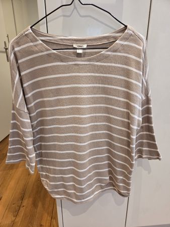 Esprit Shirt, beige-weiss gestreift, Grösse M, neuwertig