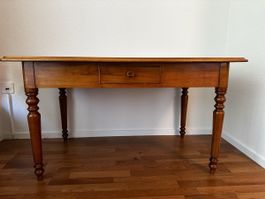 Massiver Holztisch Kirsche Antik Biedermeier Stil