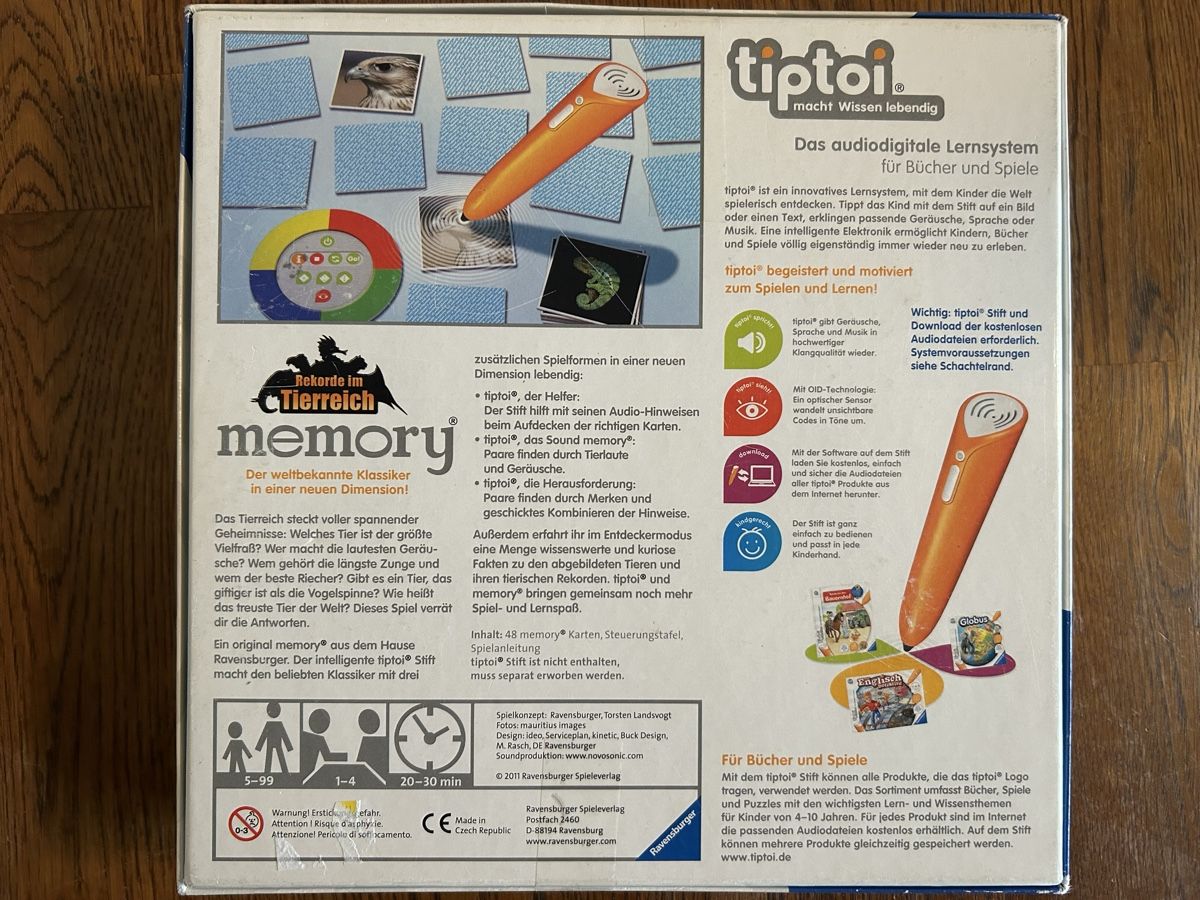Tiptoi Giochi: Tiptoi tierreich memory Spiel – Usato da Wolhusen venduto da eve_m6cg 2