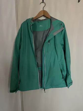 Leichte Regenjacke in Türkis