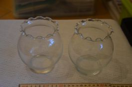 2 VASE GLAS