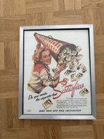 Gerahmtes Poster Chesterfield Werbung 30x40cm guter Zustand