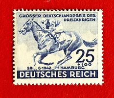 DEUTSCHES REICH PFERD RENNEN PREIS DREIJÄHRIGE HAMBURG 1942*