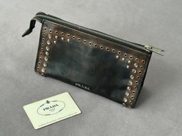 Original Prada Vintage Clutch Saffiano Malva Art. 1M1086 RAR