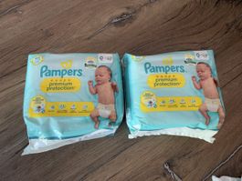 Pampers Premium Protection Grösse 0 Windeln 2x22 Stk. neu