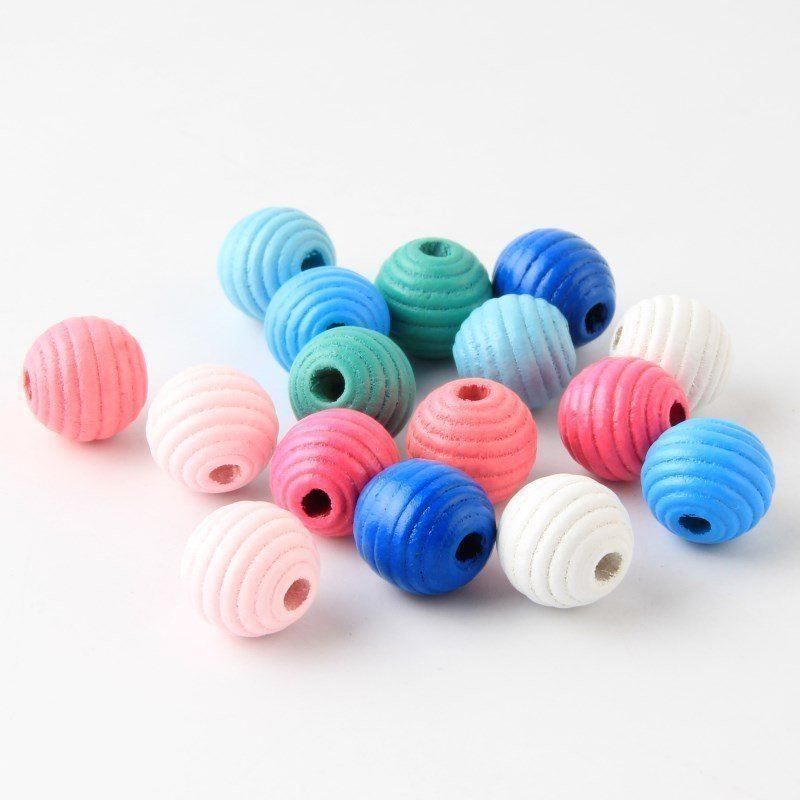 Perle (finte): 50 FARBIGE PERLEN - BASTELN - 14mm – Nuovo e nell'imballaggio originale da Affoltern am Albis venduto da Makianwa 2