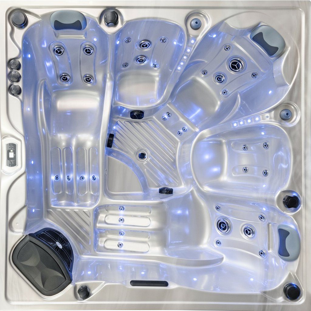 Whirlpool: Luxus-Whirlpool ab 1.–! Spa Solutions Titanium  Whirlpool – Neu und originalverpackt aus Würenlingen von SpaSolutions 1