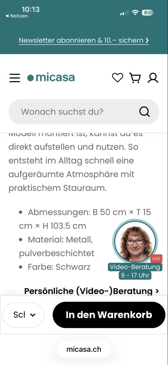 Armadi: Micasa Tobey Schuhschrank schwarz  – Usato da Basel venduto da goofy2011 3