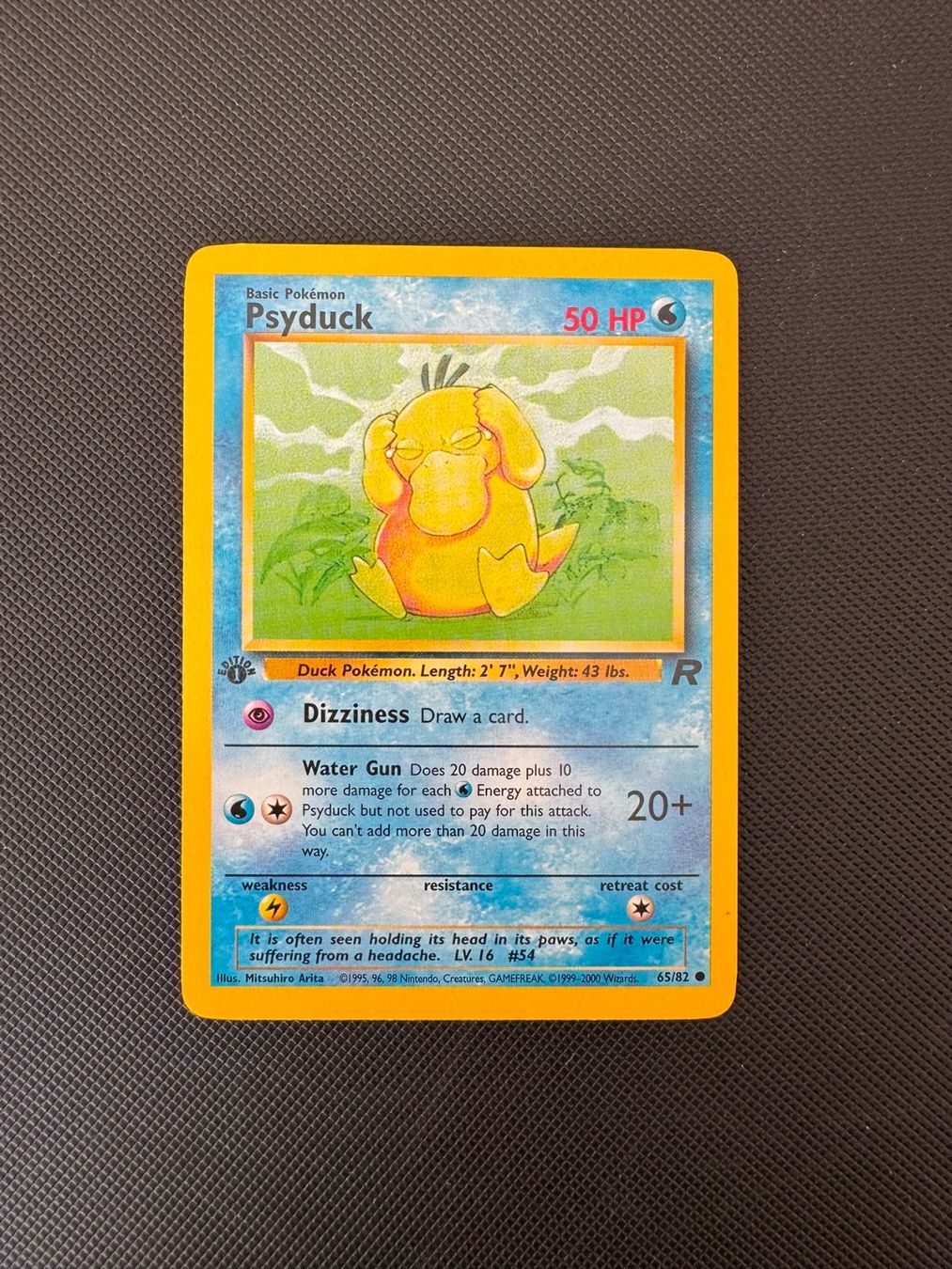 Pokémon Sammelbilder & Trading cards: Pokémon Psyduck 1. Edition 65/82 – Gebraucht aus Seuzach von provenzano18
