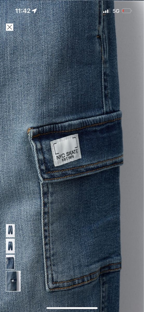 Hosen: Coole Zara Jeans-Hose mit Cargo-Tasche, Neu – Neu (gemäss Beschreibung) aus Flims Dorf von Specials 1