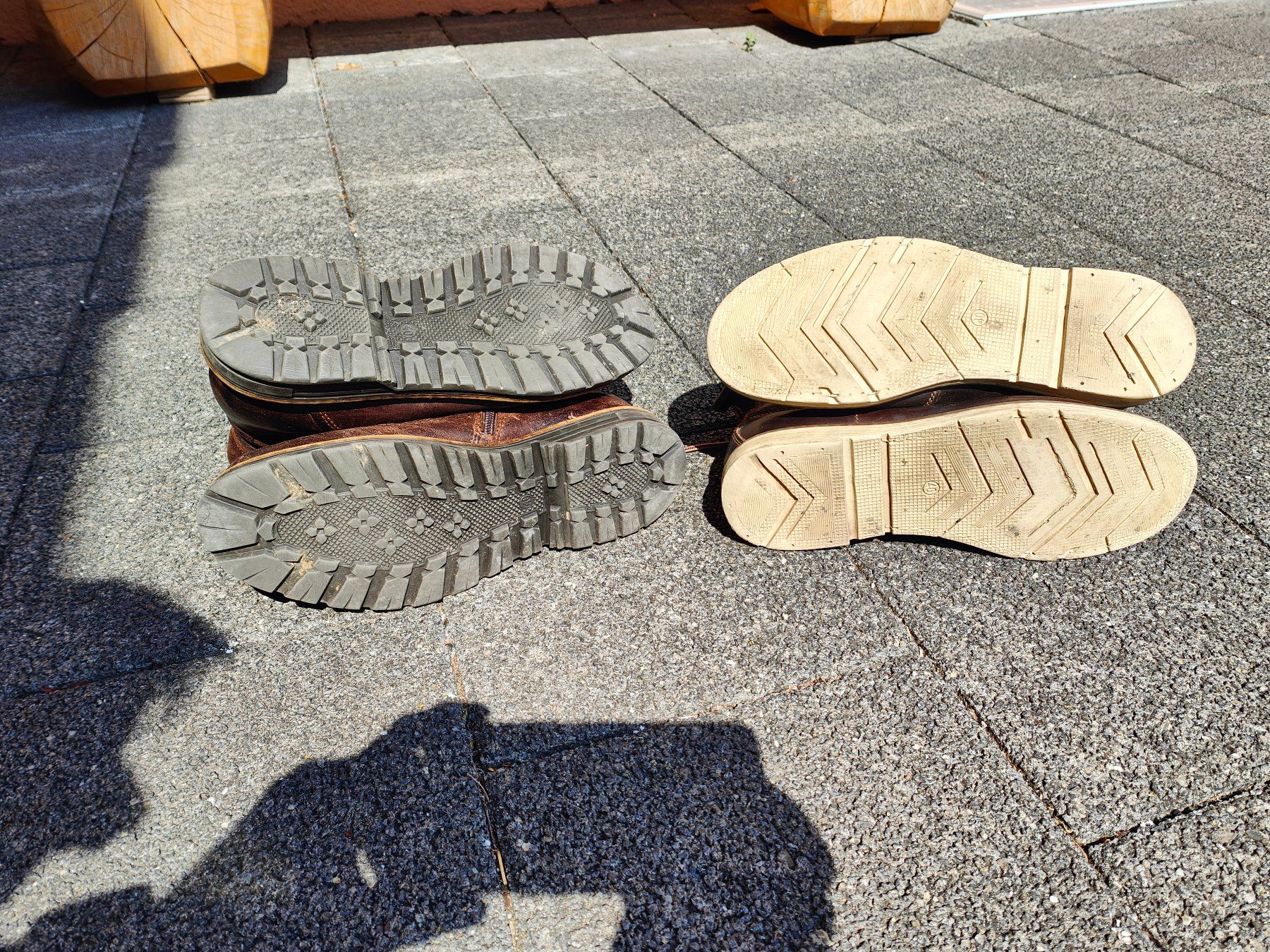 Herrenschuhe: 2 Herbstschuhe Leder Warren&Parker Gr. 40 – Gebraucht aus Mels von velo-city 4