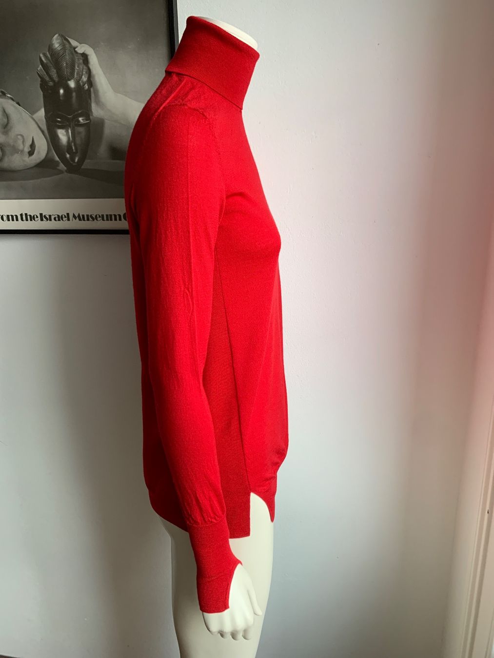 Akris Maglioni & Felpe: AKRIS: Roter Rollkragen-Pullover mit Designerdetails, 36 – Nuovo (secondo la descrizione) da Luzern venduto da designluzern 2