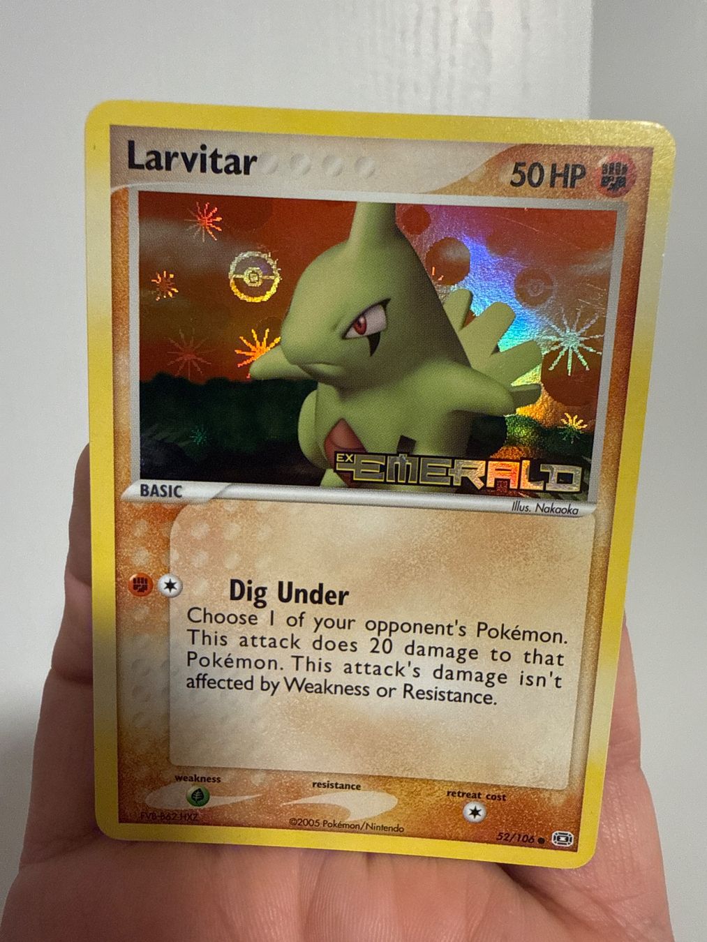 Cartes: Pokemon Larvitar EX Emerald Stamped – D'occasion à Frauenfeld par Poke_Toniii 1