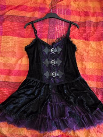 Gothic Lolita Kleid schwarz lila