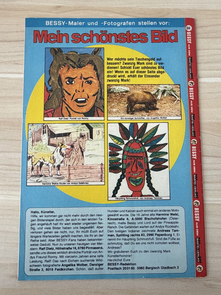 Fumetti: Bessy Bastei 1.Auflage, Heft 614 – Usato da Kehrsatz venduto da Raboy 1